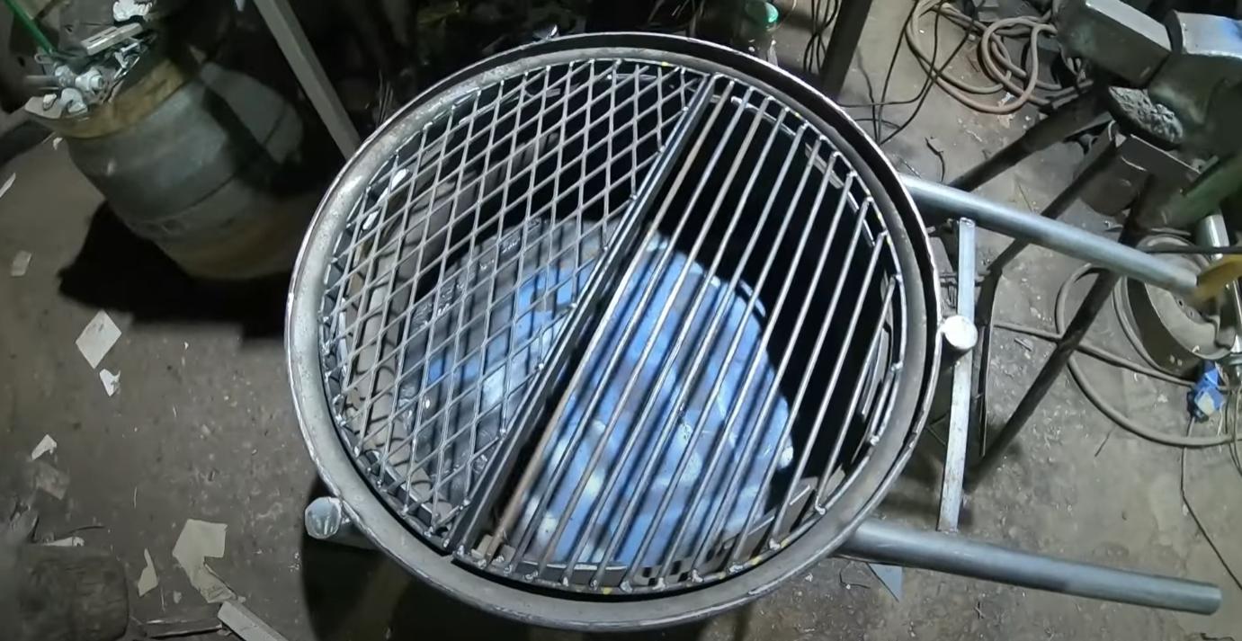 Как сделать уличный барбекю-гриль из колесного диска