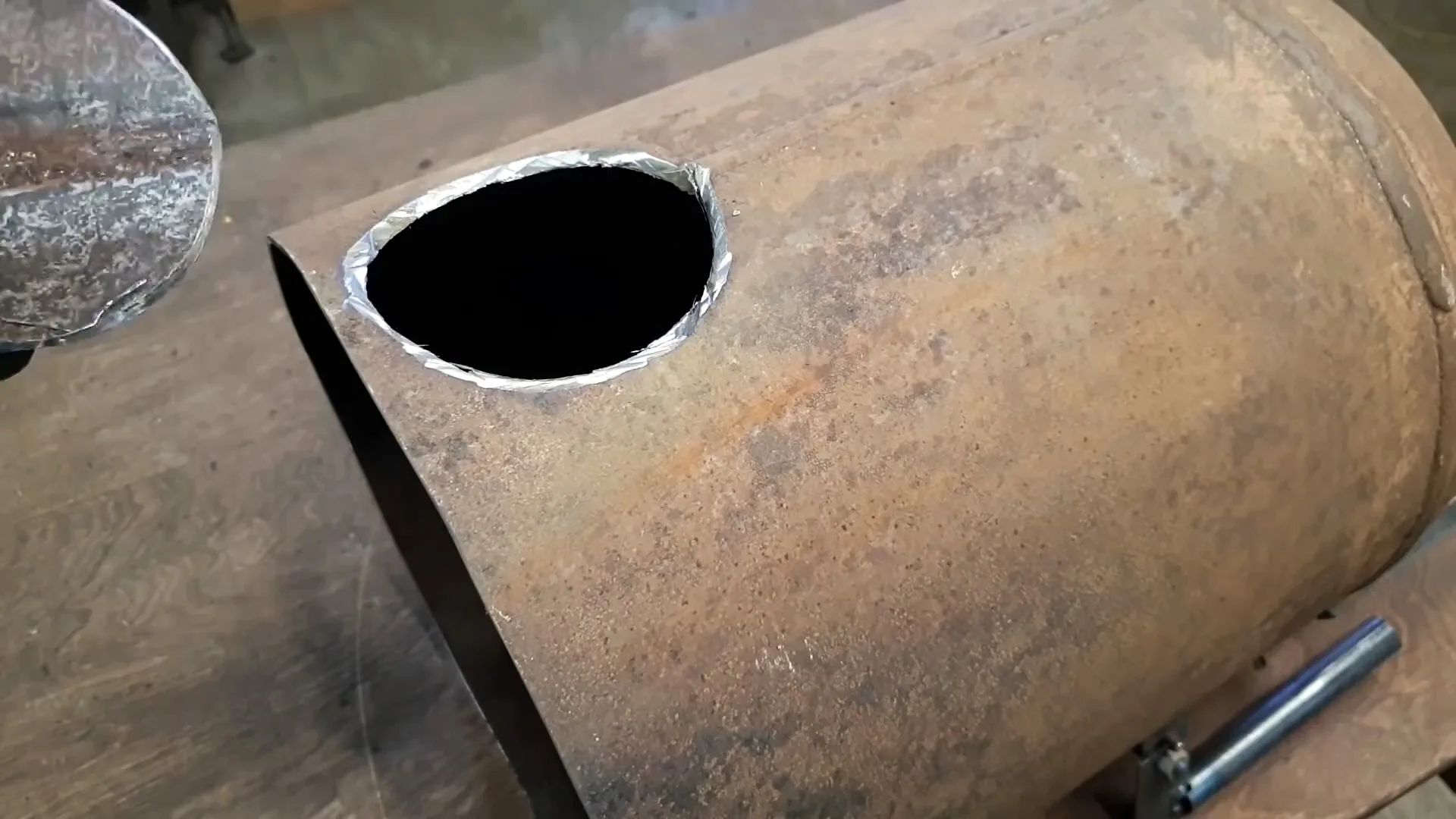 Как сделать печь под казан из газового баллона