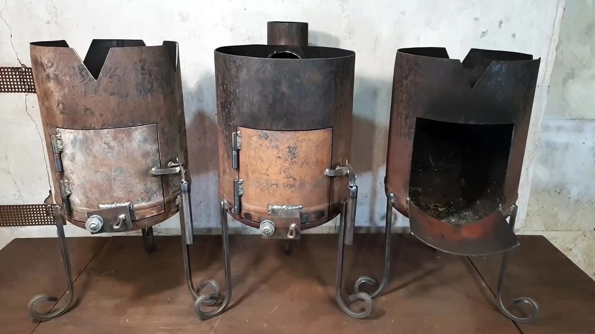Как сделать печь под казан из газового баллона