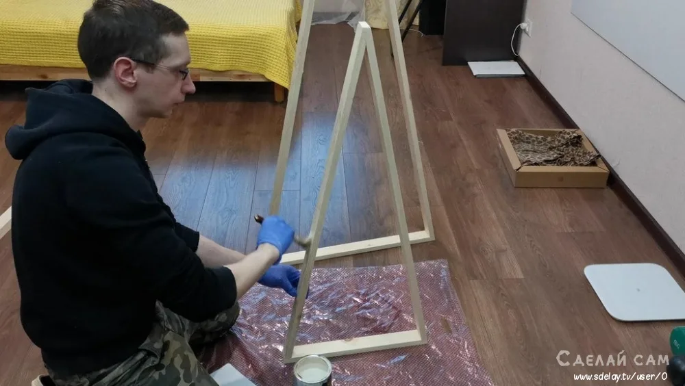 Новогодняя елка из деревянных реек своими руками