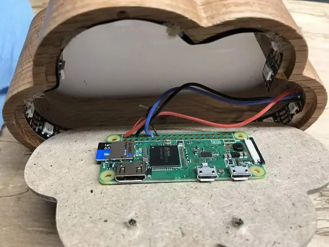Самодельный ночной светильник "Облачко" на Raspberry Pi Zero