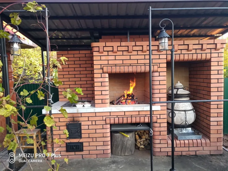 Уличный печной комплекс своими руками