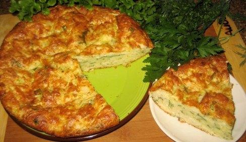 Греческий пирог с кабачками.