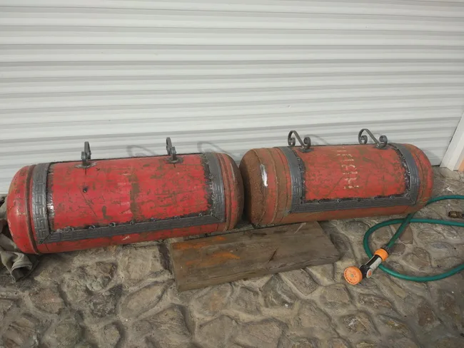 Классная мобильная коптильня из газовых баллонов своими руками